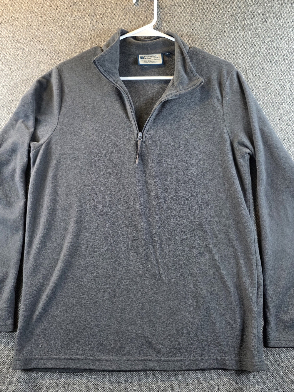 Mountain Warehouse Camber Fleece Mens Small Gray 1/4 Zip Pullover Outdoor